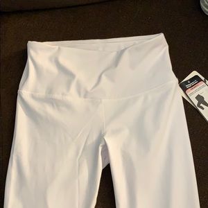 NWT White Capri length workout pants